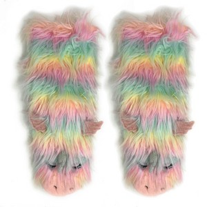 Oooh Yeah! Womens Slipper Socks (Funcky Unicorn) - 1 of 4