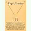 Numerology Choker Necklace with Angel Numbers Spiritual Jewelry 555 Gold - 3 of 4