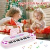 Costway 37-Key Toy Keyboard Piano Electronic Musical Instrument BluePink - 3 of 4