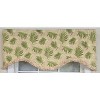 RLF Home 100% Cotton Hawthorn Cornice With Poly/Cotton Ivory lining Rod Pocket Valance 50" x 17" Taupe - 3 of 4