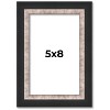 PosterPalooza | Photo Size Simple Silver Picture Frame - UV Acrylic, Foam Board Backing, Hanging Hardware - 2 of 4