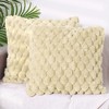 Unique Bargains Sofa Couch Home Decorative Soft Faux Fur Fuzzy Plush Throw Pillow Covers 4 Pcs - 2 of 4