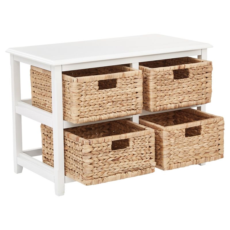 Seabrook Four Double Storage Unit White - OSP Home Furnishings, 4 of 6