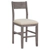 CAVINAS Dining Table Set for 4 Kitchen Table Farmhouse Counter Height Kitchen Table Set with 4 Upholstered Dining Chairs for Small Places - 2 of 4