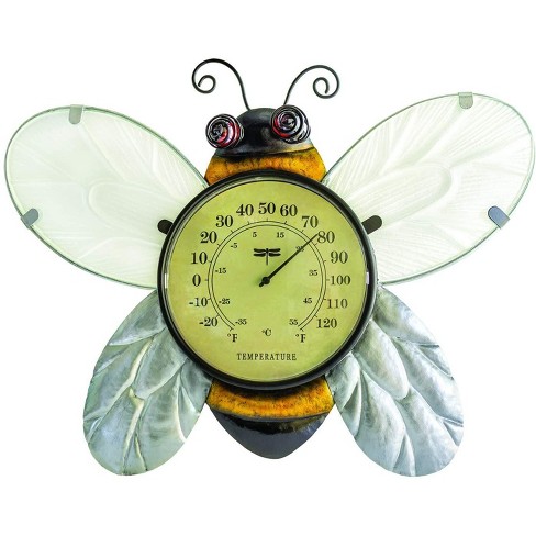 Infinity Instruments Blanc Fleur Wall Thermometer