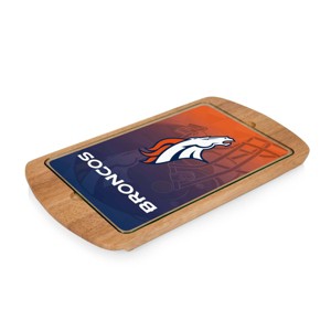 NFL Denver Broncos Parawood Billboard Glass Top Serving Tray - 1 of 3