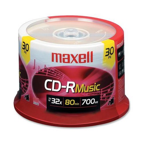 Maxell 625335 High-Sensitivity Recording Layer Recordable CD (Audio Only) 700mb/80 min - image 1 of 1