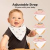 KeaBabies 10pk Organic Baby Bandana Bibs, Baby Drool Bibs for Baby Boy, Girl, Baby Bibs for Infant, Newborn - 3 of 4