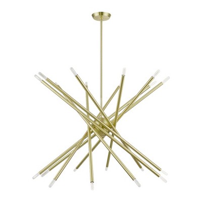 Livex Lighting Soho 20 - Light Chandelier in  Satin Brass