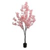 Cherry Blossom Artificial Tree, 5.9ft Artificial Cherry Blossom Flowers Trees Faux Pink Cherry Blossom Tree Artificial with Flower Pot for Home Office - 3 of 4
