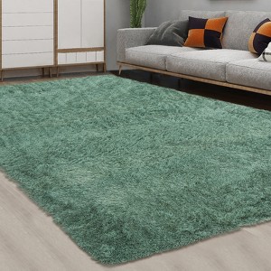 Fluffy Rug Feet Extra Large Plush Shaggy Rugs for Living Room - 1 of 4