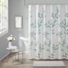 LunaLulinlk Burnout Printed Shower Curtain Seafoam 72x72" - 3 of 4