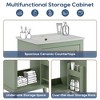 20" Modern Bathroom Vanity Cabinet with Ceramic Basin, 1 Soft-Close Door and Ample Storage, Compact Sink Cabinet for Small Bathrooms, 20×14.5×33.3 in - 3 of 4