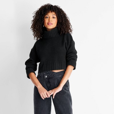 Women's Metallic Turtleneck Pullover Sweater - Future Collective™ with Kahlana Barfield Brown