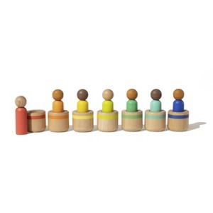 Lovevery Post & Play Peg People Baby Toy - 7ct - 1 of 4