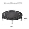 Jump Into Fun 40 Inch Foldable Trampoline With Non-slip Rubber Cover,  Adjustable Foam Handle, Ideal For Fitness, Sports, And Outdoor Recreation - 2 of 4