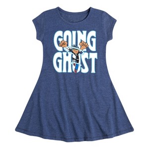 Girls' - Danny Phantom - Going Ghost Fit & Flair Cap Sleeve Dress - 1 of 2