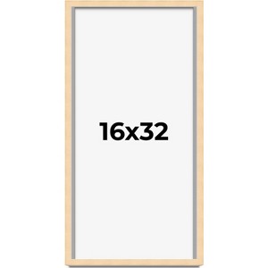 PosterPalooza | Panoramic Classic Modern Yellow Frame - UV Acrylic, Foam Board Backing, Hanging Hardware - 1 of 4