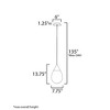 ET2 Lighting Dewdrop 1 - Light Pendant in  Polished Chrome - 2 of 4