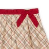 Hope & Henry Girls' Organic Pull-on Bow Sash Party Skirt, London Plaid, 12 - 3 of 4