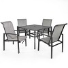 5PCS Patio Dining Table & Chair Set Outdoor Patio Furniture Set w/ 4 Seat Mesh - 2 of 4