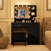 Vanity Desk, Makeup Vanity Desk with Mirror & Lights-3 Lighting Modes - 2 of 4