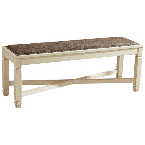 Dining bench online cream