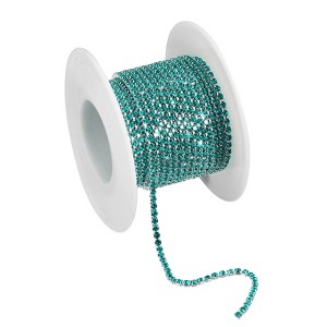 Unique Bargains DIY Bag Clothing Decoration Crystal Rhinestone Sew on Close Claw Chain Trim - 1 of 4