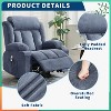 Recliner Rocking Chairs with Massage and Heat, Wide Comfy Sofa Couch with Side Pockets and Cup Holder for Bedroom - 2 of 4