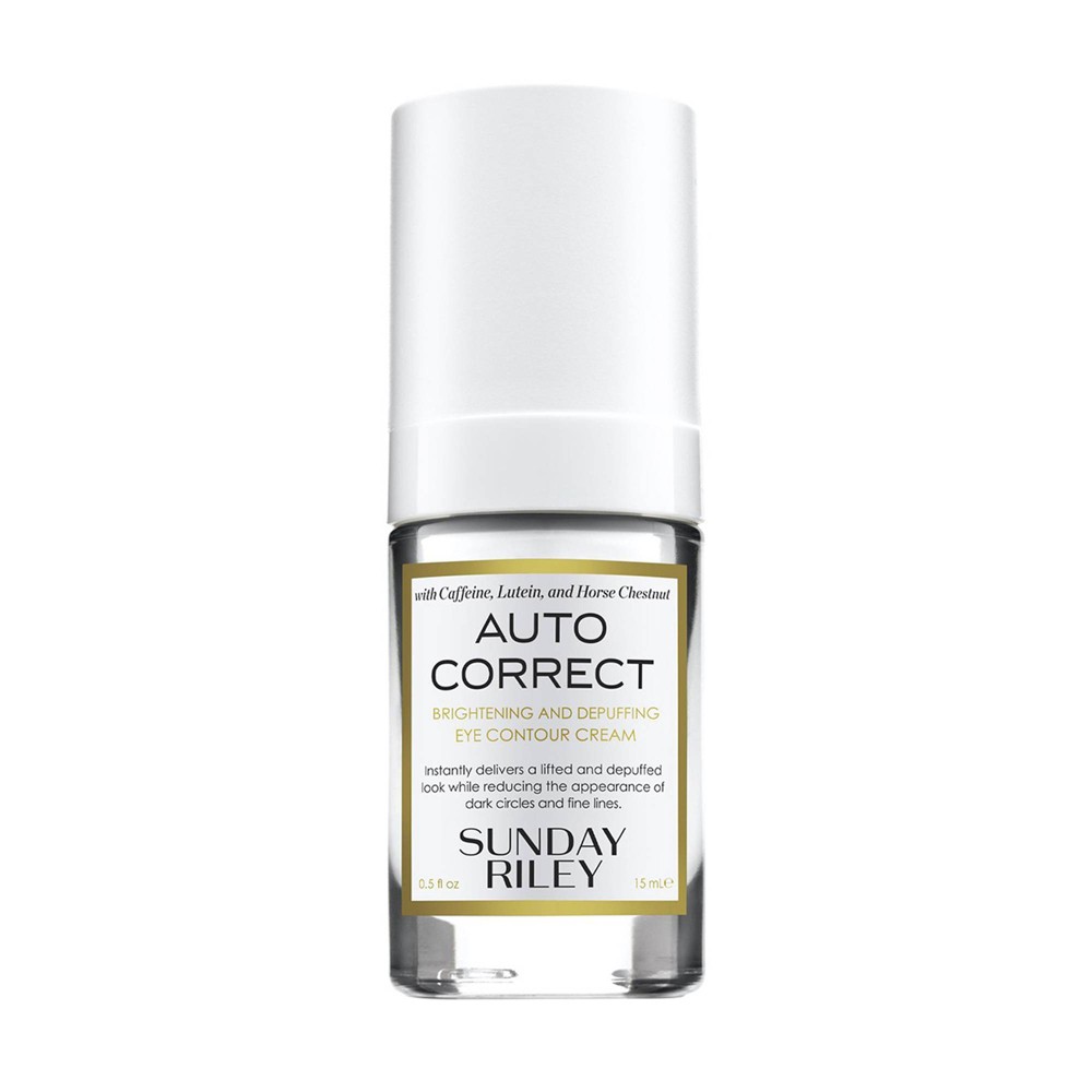 Photos - Cream / Lotion Sunday Riley Auto Correct Brightening And Depuffing Eye Cream - 0.5 fl oz