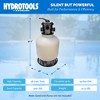 Swimline HydroTools 16 Inch Sand Filter Combo Set 100 Pound Sand Capacity, Stand, and Multiport Valve for Above Ground Swimming Pools, Tan - 3 of 4