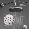 CASAINC 3-Spray Patterns 8.3 in. Tub Wall Mount Dual Shower Heads in Spot Resist - 3 of 4