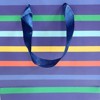 Bows And Sparkles Medium Striped Happy Birthday Gift Bag Purple - 3 of 3