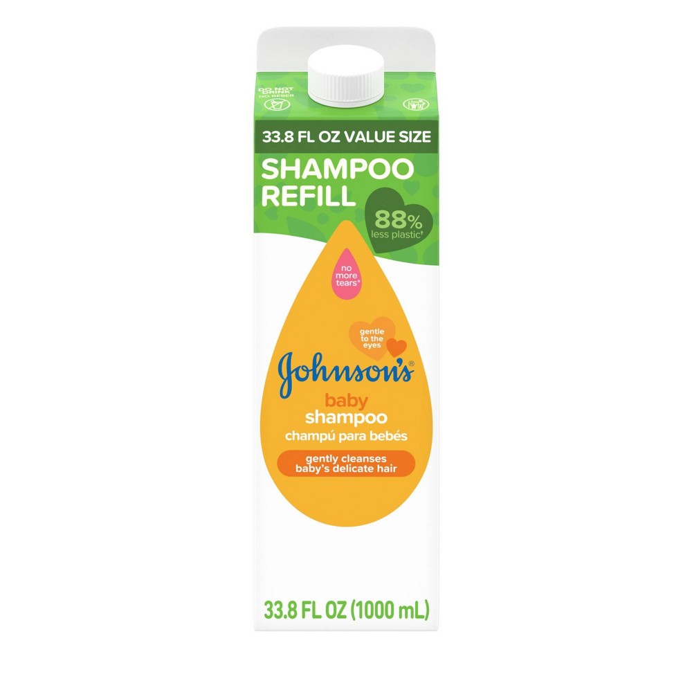 Photos - Hair Product Johnsons Johnson's Baby Gold Shampoo for Delicate Scalp & Skin - Refill Carton - 33 