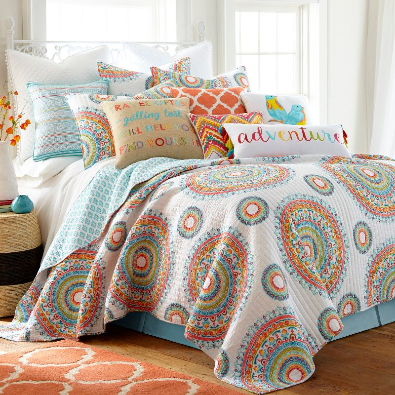 Mayla Medallion Quilt and Pillow Sham Set - Levtex Home, 1 of 6