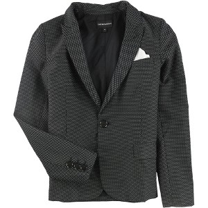 Armani Womens Pindot One Button Blazer Jacket, Black, 40 - 1 of 1