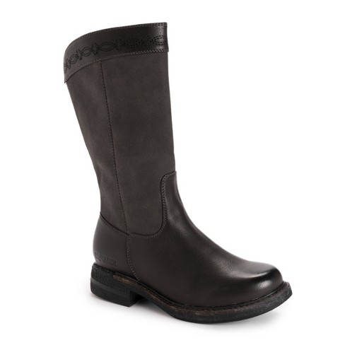 Muk Luks Women's Logger Whistler Boots - Black, 8.5 : Target