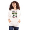 Ugly Christmas Fruit Cake Pattern Hoodie Sweatshirt Women Men Brisco Brands - 3 of 4