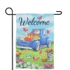 Northlight Welcome Blue Pickup Truck with Spring Flowers Outdoor Garden Flag 12.5" x 18" - 2 of 4