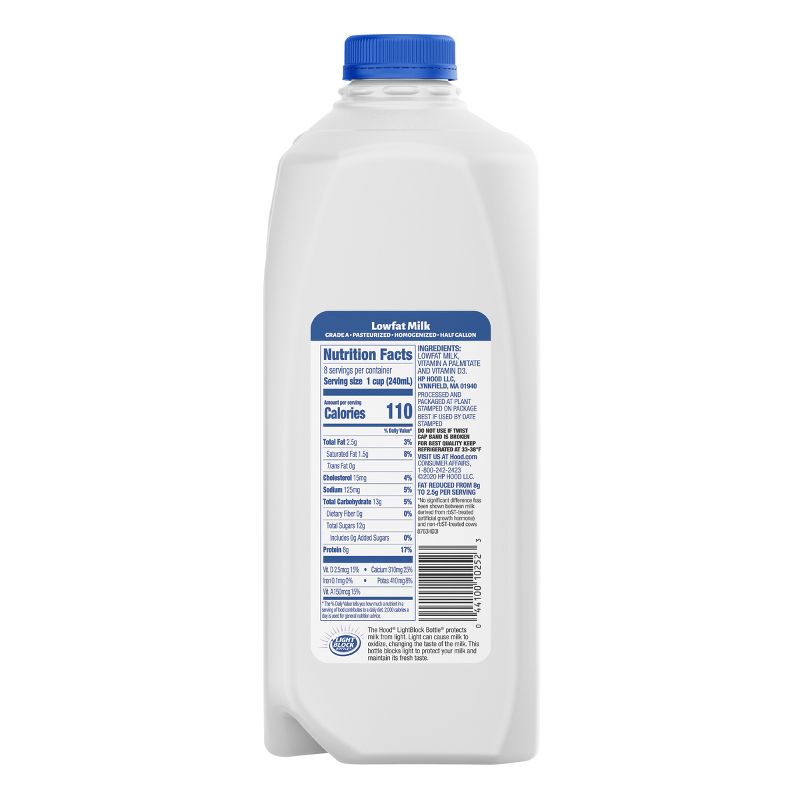 Hood 1% Low Fat Milk - 0.5gal, 3 of 8