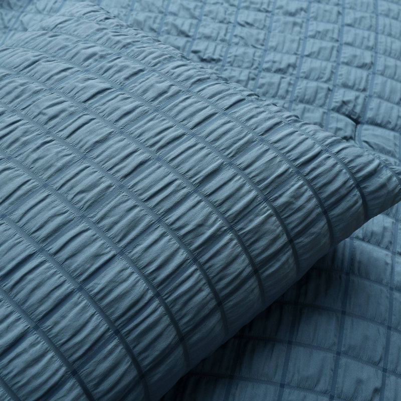 3pc Crinkle Textured Dobby Comforter & Sham Set - Lush Décor, 6 of 12