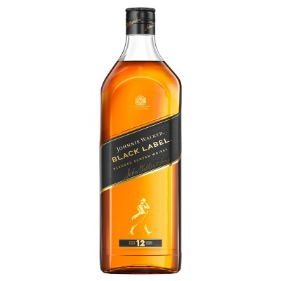 Johnnie Walker 12yr Black Label Blended Scotch Whisky - 1.75L Bottle