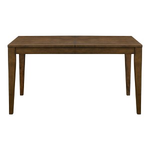 Cove Rectangle Extension Dining Table Pecan - Ink+Ivy: Seats Up to 8, Contemporary Style, 4-Leg Base, MDF Wood - 1 of 4