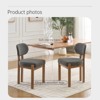 NicBex Mid Century Modern Wood Dining Chairs Set of 2 with Upholstered Seat,Farmhouse Accent Chairs for Dining Room,Kitchen,Office - 3 of 4