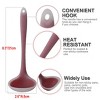 Unique Bargains Silicone Heat Resistant Ergonomic Handle Non-Stick Soup Kitchen Spoon 8.3 Inch 1 Pc - 4 of 4