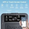 Car Refrigerator 16 Quart, APP & Touch Control Portable Fridge, 3 Levels (H/M/L) Protection, 12V Car Armrest Refrigerator with LCD Digital Display - 4 of 4