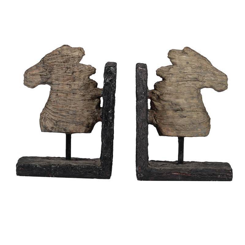 Set of 2 Rustic Horse Bookends, 3 of 7