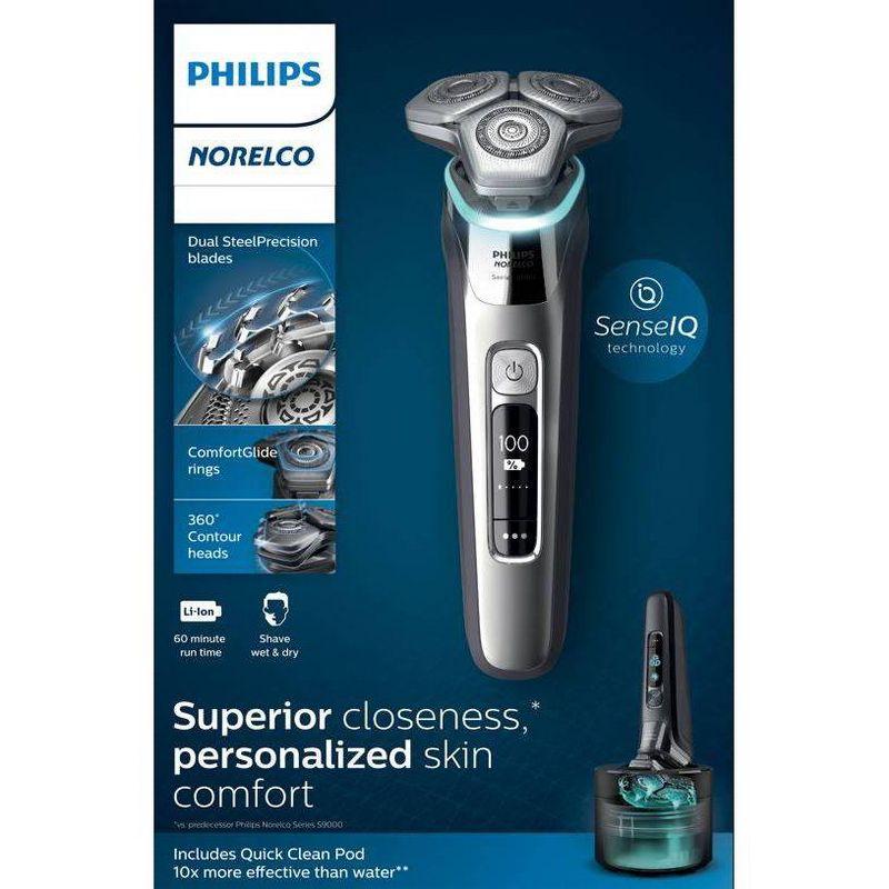 Philips Norelco Series 9500 Wet &#38; Dry Men&#39;s Rechargeable Electric Shaver - S9985/84, 3 of 16