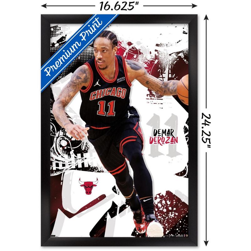 Trends International NBA Chicago Bulls - DeMar DeRozan 22 Framed Wall Poster Prints, 3 of 7