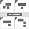 Tangkula 4PCS Rattan Patio Conversation Furniture Set Yard Outdoor w/ Grey Cushion - 4 of 4